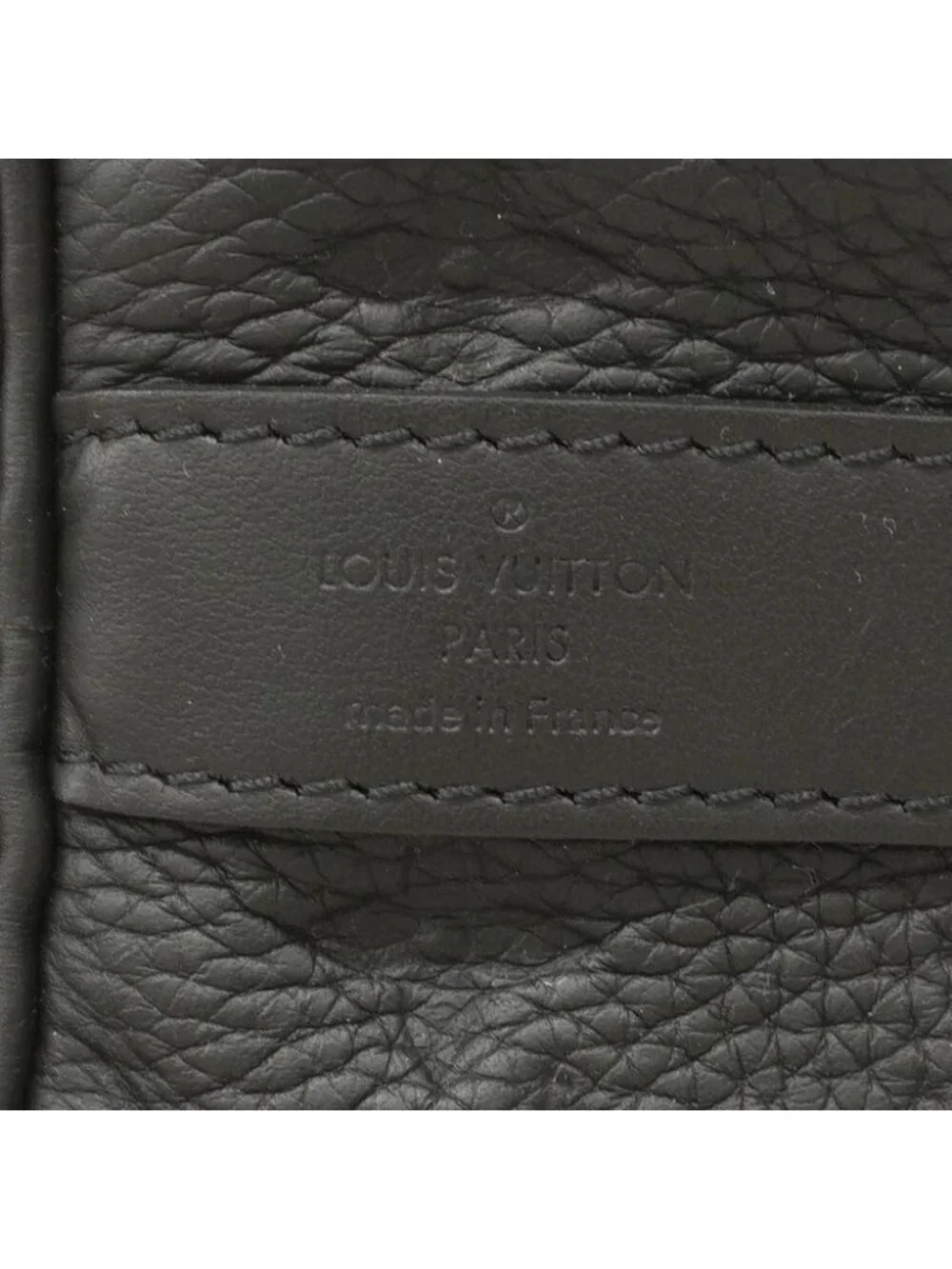 Louis Vuitton Handbag Monogram Taurillon Keepall Bandouliere 35 Black 2-Way Bag